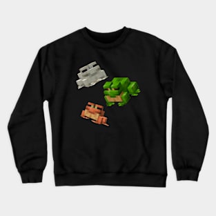 Mine Frogs - Dark Background Version Crewneck Sweatshirt